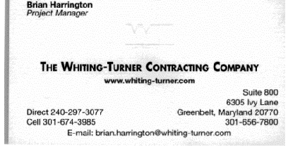 Original business card with embossed logo