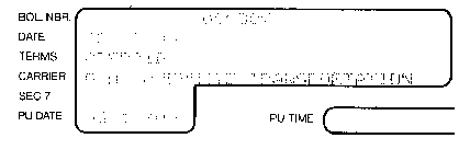 Traditional Bill of Lading missing text